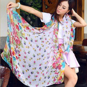 Soft Summer Cotton Chiffon Beach Wrap